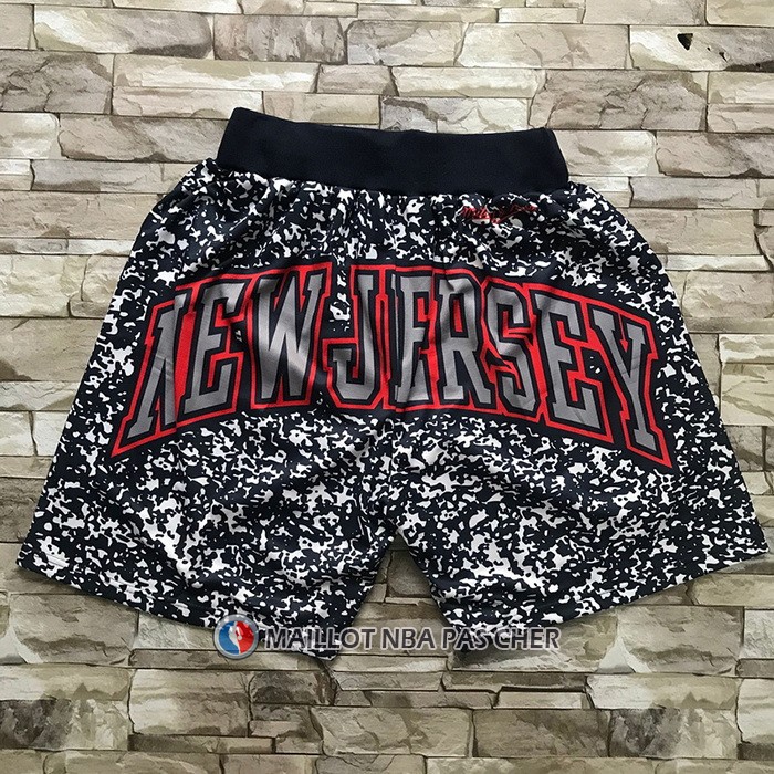 Short Brooklyn Nets Mitchell & Ness 1977 Noir